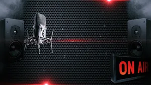 On Air Black Radio Station Wallpaper