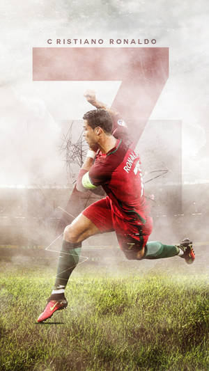 On The Field Cristiano Ronaldo Iphone Wallpaper