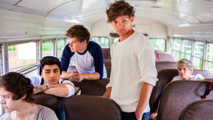 One Direction On Tour Bus Wallpaper
