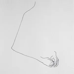 One Line Drawing Fiddling Hands Wallpaper