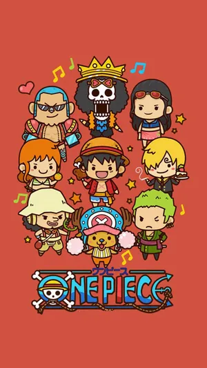 One Piece Chibi Characters Wallpaper