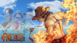 One Piece Crew Adventure At Sea Wallpaper