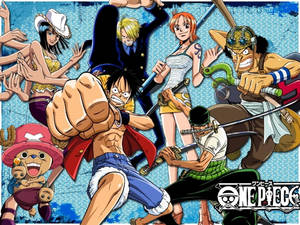 One Piece Desktop Fight Pose Wallpaper