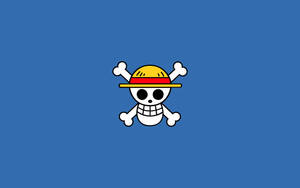 One Piece Logo Blue Wallpaper