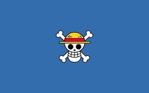One Piece Logo Blue Wallpaper