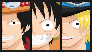 One Piece Pfp Luffy Collage Art Wallpaper