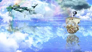 One Piece Thousand Sunny Ship Wallpaper