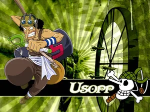 One Piece Usopp Green Aesthetic Wallpaper