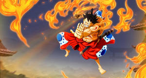 One Piece Wano 4k Luffy Red Hawk Wallpaper