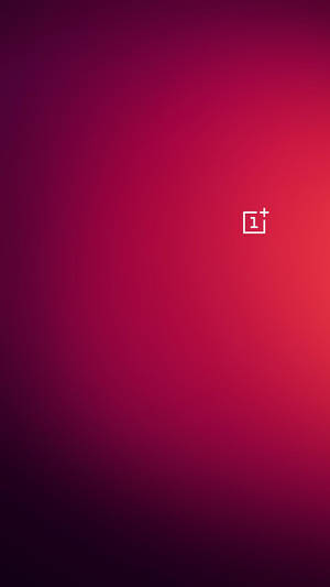 Oneplus Logo On Red Wallpaper