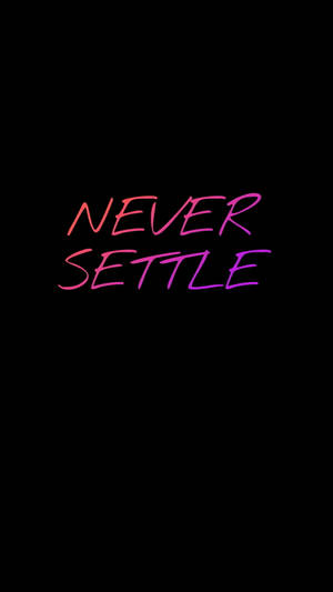 Oneplus Nord Purple Never Settle Wallpaper