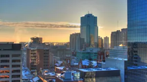 Ontario Skyscrapers At Sunset Wallpaper