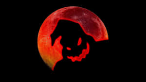 Oogie Boogie Red Moon Wallpaper