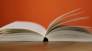 Open Book On Table Learning Background Wallpaper