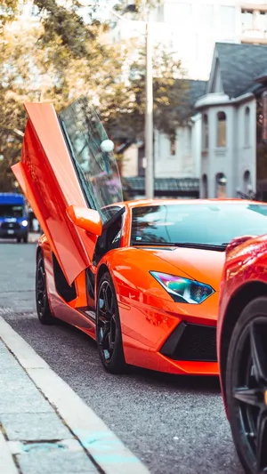 Open Door Lamborghini Galaxy Wallpaper