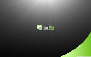 Operating System Linux Mint With Glowing Light Wallpaper
