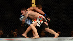 Opponent Tackling Urijah Faber Wallpaper