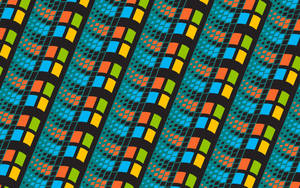 Optical Illusion Windows 95 Themed Wallpaper