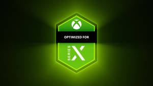 Optimized For Xbox Series X Logo Wallpaper