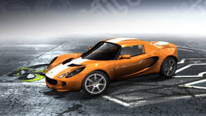 Orange 2008 Lotus Elise Sc Sports Car Wallpaper