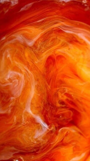 Orange Aesthetic Marble Art Phone Wallpaper