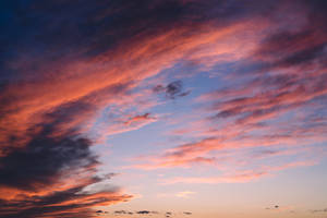 Orange And Blue Sky Imac 4k Wallpaper