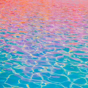 Orange Blue Pool Water Wallpaper