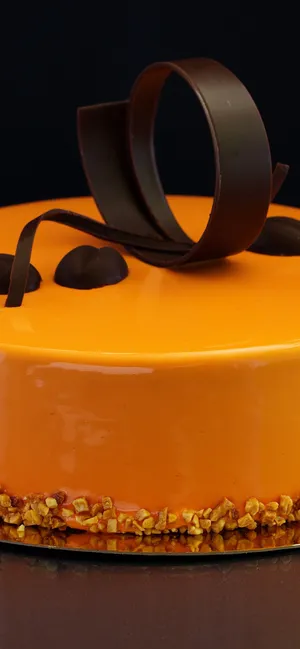 Orange Chocolate Cake Wallpaper