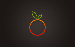 Orange Circle Outline Wallpaper