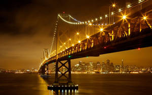 Orange City Bridge Lights Wallpaper