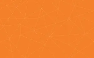 Orange Connected Dots Wallpaper