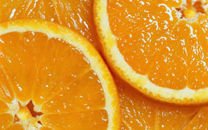 Orange Fruit Cross Section Wallpaper