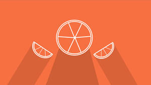 Orange Fruit Vector Art Wallpaper