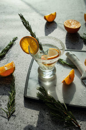 Orange Gin Wallpaper