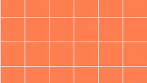 Orange Grid Lines Background Wallpaper