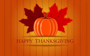 Orange Thanksgiving Aesthetic Wallpaper