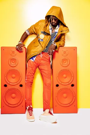Orange Young Thug Phone Wallpaper