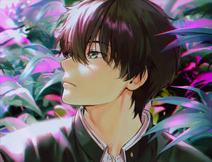 Oreki Houtarou Digital Art Shot Wallpaper