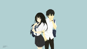 Oreki Houtarou Eru Chintanda Anime Wallpaper