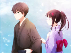 Oreki Houtarou Japanese Kimono Wallpaper