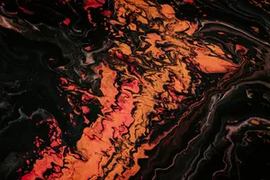 Organic Fluid Curving Dark Abstract Wallpaper