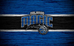 Orlando Magic On Wood Texture Wallpaper