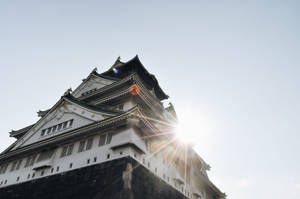 Osaka Castle Roof Design Wallpaper