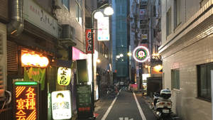 Osaka Street Alley Wallpaper