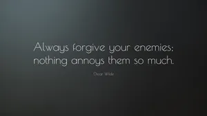 Oscar Wilde Enemies Quote Wallpaper