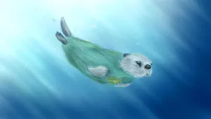 Oshawott Diving Deep Wallpaper