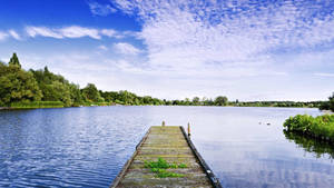 Outdoor Clear Lake Day Wallpaper