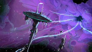 Outer Space Rick And Morty 4k Wallpaper