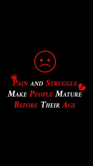 Overcoming Struggles – Inspirational Pain Quote Wallpaper