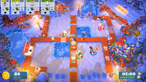 Overcooked Snow Level Wallpaper